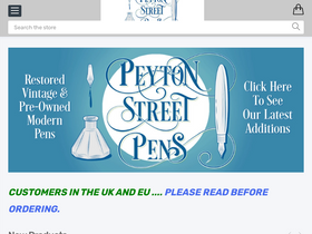 'peytonstreetpens.com' screenshot