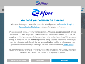 'pfizer.no' screenshot