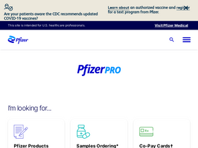'pfizerpro.com' screenshot