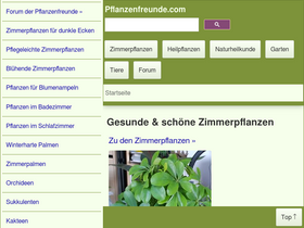'pflanzenfreunde.com' screenshot