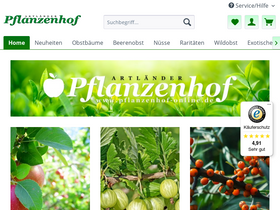 'pflanzenhof-online.de' screenshot