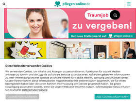 'pflegen-online.de' screenshot