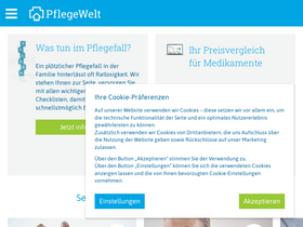 'pflegewelt.de' screenshot