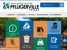 'pflugervilletx.gov' screenshot