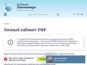 'pfrf-kabinet.ru' screenshot