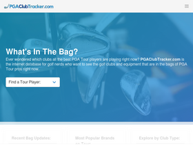 'pgaclubtracker.com' screenshot