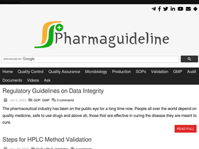 'pharmaguideline.com' screenshot