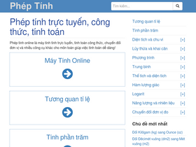 'pheptinh.com' screenshot