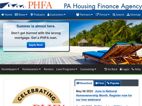 'phfa.org' screenshot