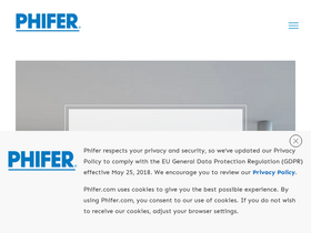'phifer.com' screenshot