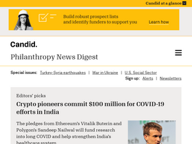'philanthropynewsdigest.org' screenshot