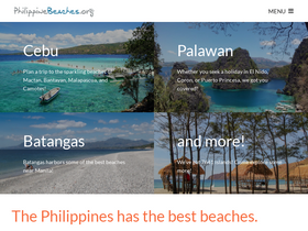 'philippinebeaches.org' screenshot