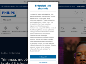 'philips.fi' screenshot