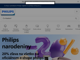 'philips.sk' screenshot