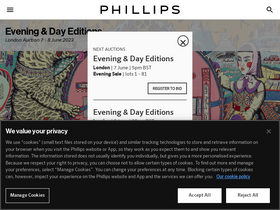'phillips.com' screenshot