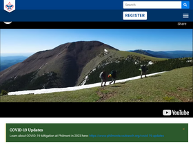 'philmontscoutranch.org' screenshot