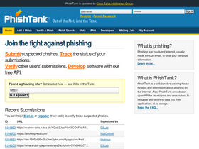 'phishtank.com' screenshot