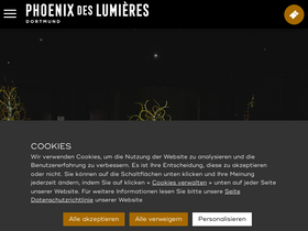 'phoenix-lumieres.com' screenshot