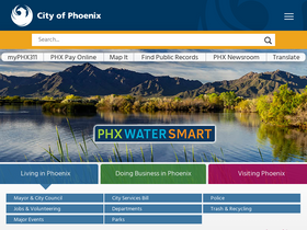 'phoenix.gov' screenshot