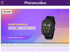 'phonecurious.com' screenshot