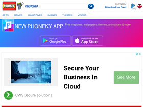 'phoneky.com' screenshot
