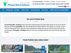 'phongnhaexplorer.com' screenshot