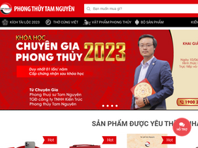 'phongthuytamnguyen.com' screenshot