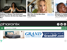 'phoronix.com' screenshot