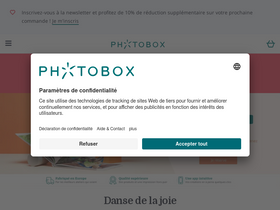 'photobox.fr' screenshot
