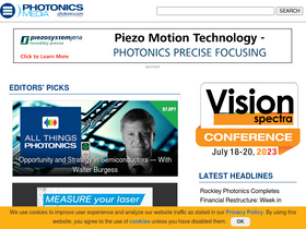 'photonics.com' screenshot