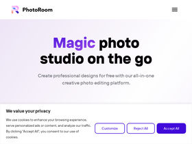 'photoroom.com' screenshot