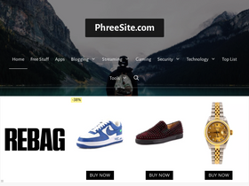 'phreesite.com' screenshot
