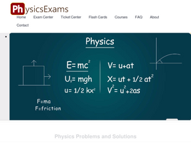 'physexams.com' screenshot