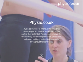 'physio.co.uk' screenshot