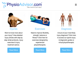 'physioadvisor.com.au' screenshot