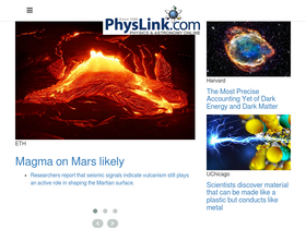 'physlink.com' screenshot