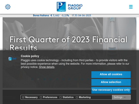 'piaggiogroup.com' screenshot