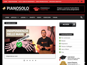 'pianosolo.it' screenshot