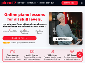 'pianote.com' screenshot