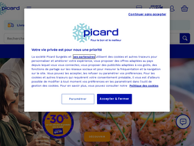 'picard.fr' screenshot