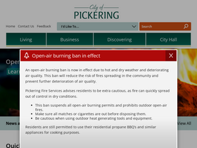 'pickering.ca' screenshot