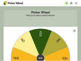 'pickerwheel.com' screenshot
