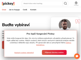 'pickey.cz' screenshot
