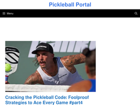 'pickleballportal.com' screenshot