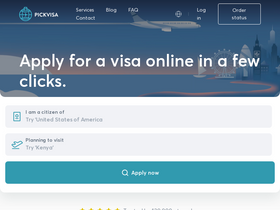 'pickvisa.com' screenshot