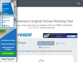 'picresize.com' screenshot