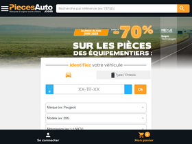 'piecesauto.com' screenshot