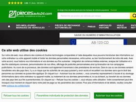 'piecesauto24.com' screenshot