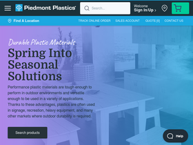 'piedmontplastics.com' screenshot