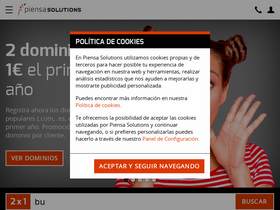 'piensasolutions.com' screenshot